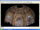 Modello volta aula con applicazione della texture